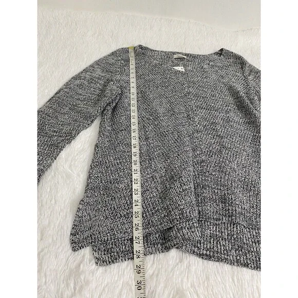 Style & Co. Sweater Top Women Gray Long Sleeve V Neck Plus Size 3X Chunky Knit - Picture 4 of 13